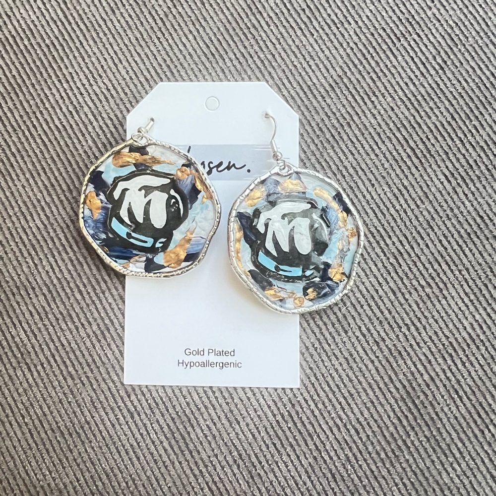 Citadel Bulldog Artistic Earrings